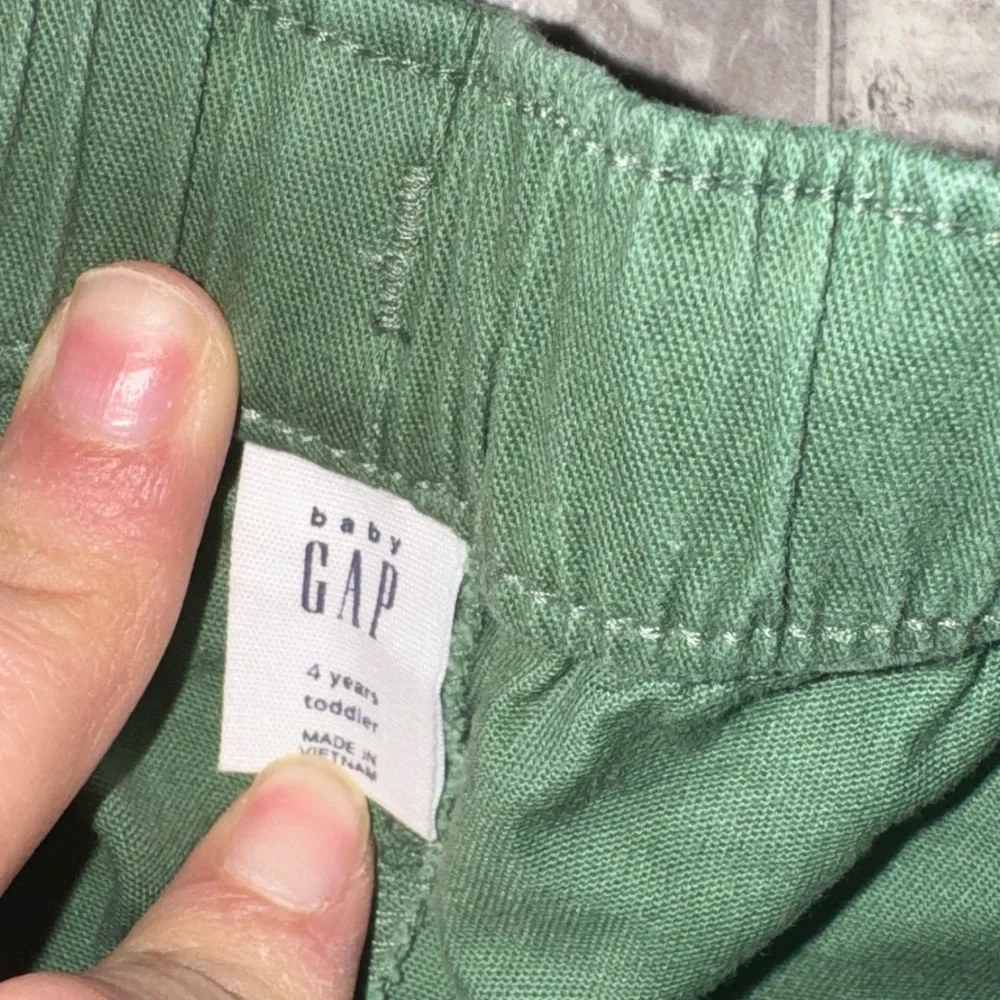 Gap Boys Utility Pull-On Jogger Pants Green Size 4